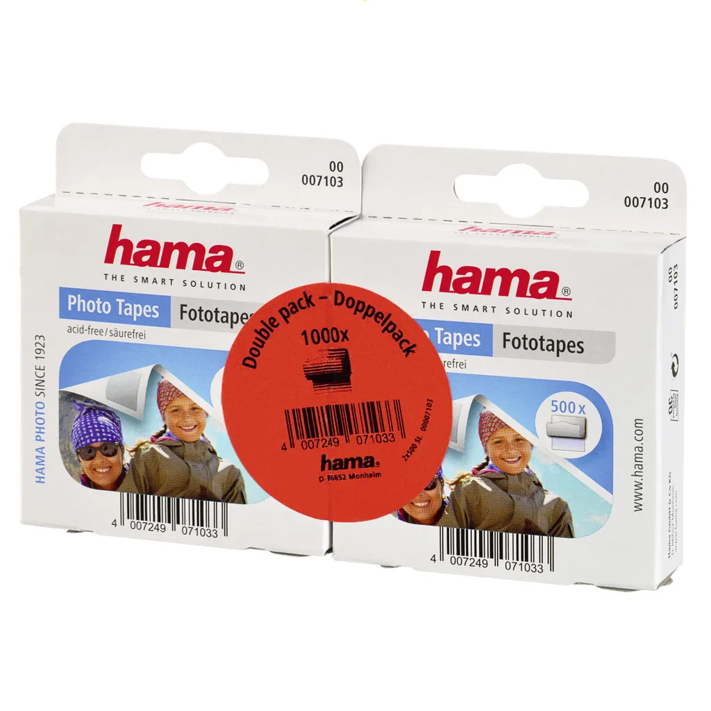 Hama - 7103 Fototape-Spender, 2x500 Tapes, Doppelpack